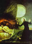 Francisco Jose de Goya St.Francis Borgia Exorsizing oil on canvas